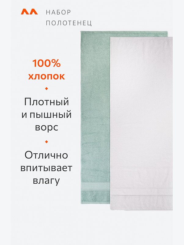 Набор махровых полотенец 4 шт. Happy Fox Home
