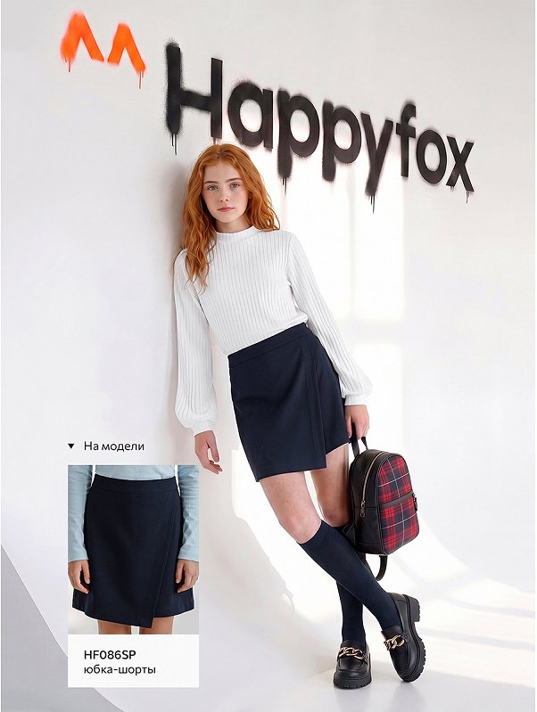Блузка для девочки с длинным рукавом Happyfox