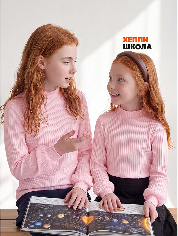 Блузка для девочки с длинным рукавом Happyfox