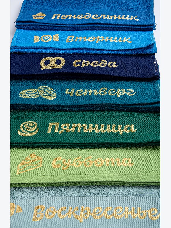 Набор мягких махровых полотенец 7 шт Happy Fox Home