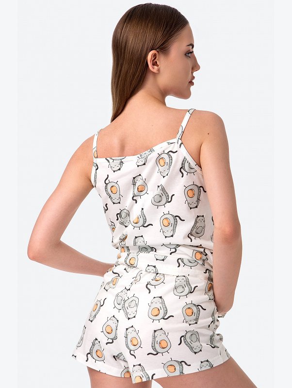 Женская пижама с шортами Happyfox
