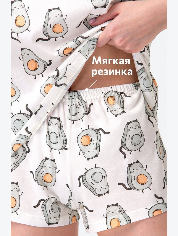 Женская пижама с шортами Happyfox