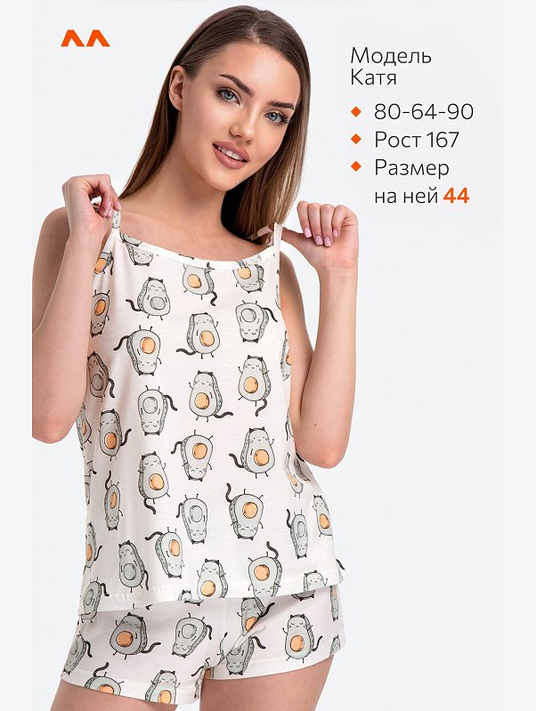 Женская пижама с шортами Happyfox