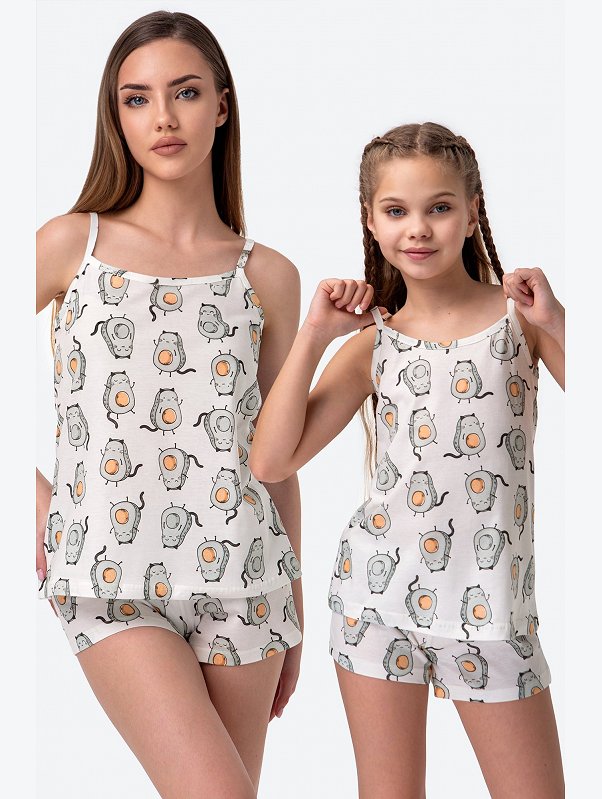 Женская пижама с шортами Happyfox