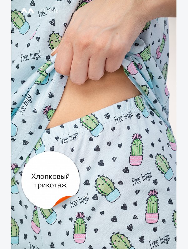 Женская пижама с шортами Happyfox
