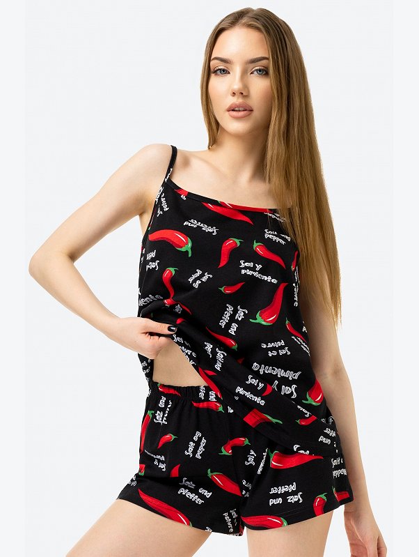Женская пижама с шортами Happyfox