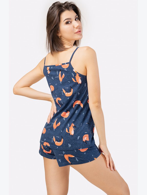 Женская пижама с шортами Happyfox