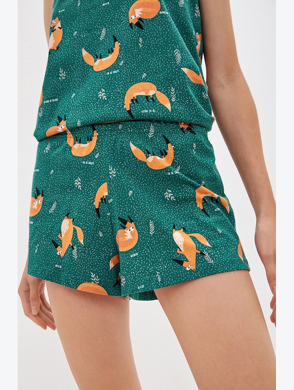 Женская пижама с шортами Happyfox