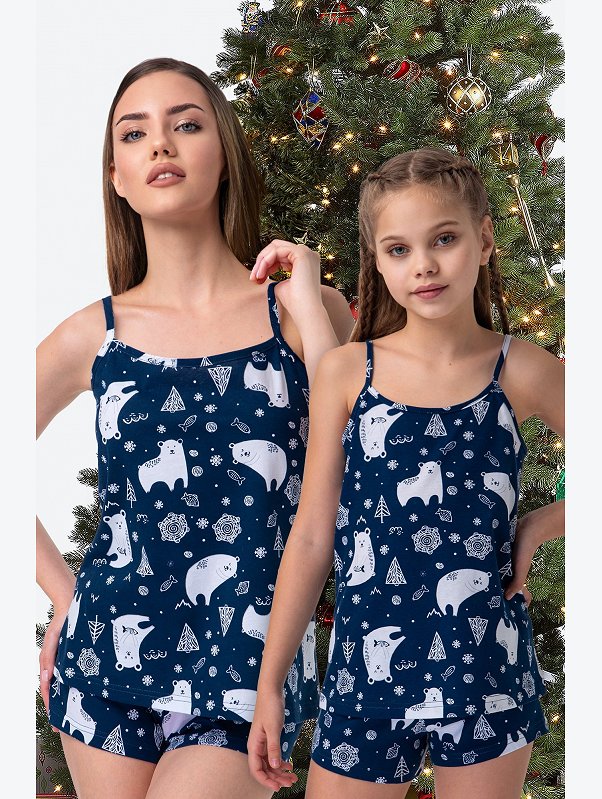 Женская пижама с шортами Happyfox
