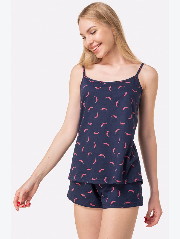 Женская пижама с шортами Happyfox