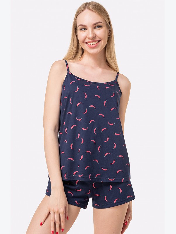 Женская пижама с шортами Happyfox
