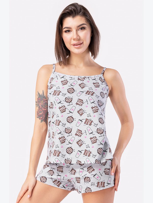 Женская пижама с шортами Happyfox
