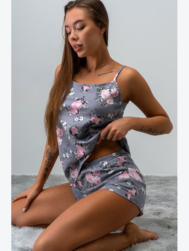 Женская пижама с шортами Happyfox