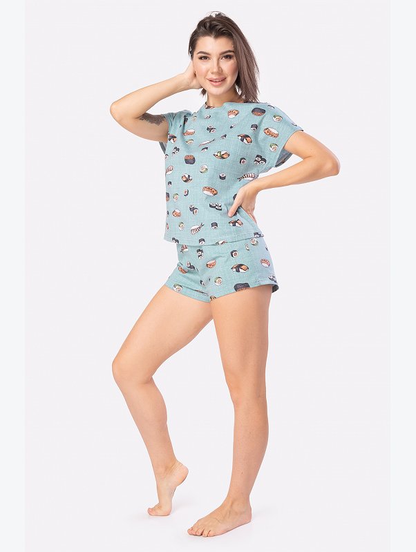 Женская пижама с шортами Happyfox