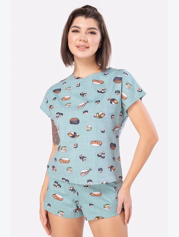 Женская пижама с шортами Happyfox