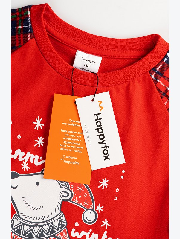 Детская новогодняя пижама Happyfox