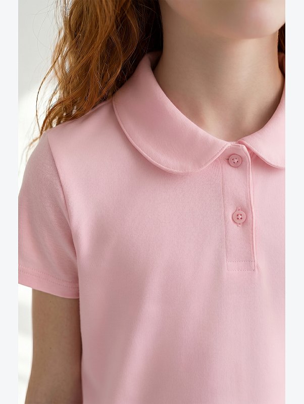 Блузка-поло с коротким рукавом для девочки Happyfox