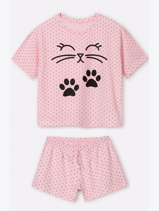 Хлопковая пижама для девочки Happyfox