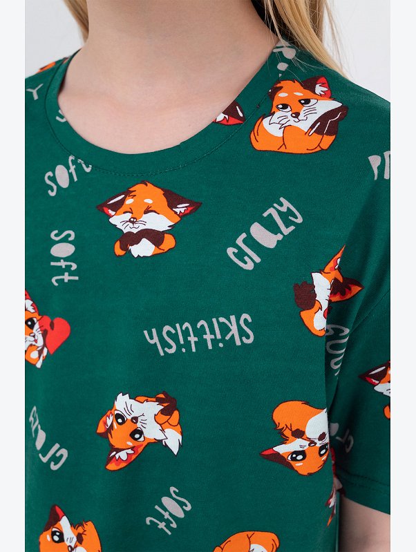 Хлопковая пижама для девочки Happyfox