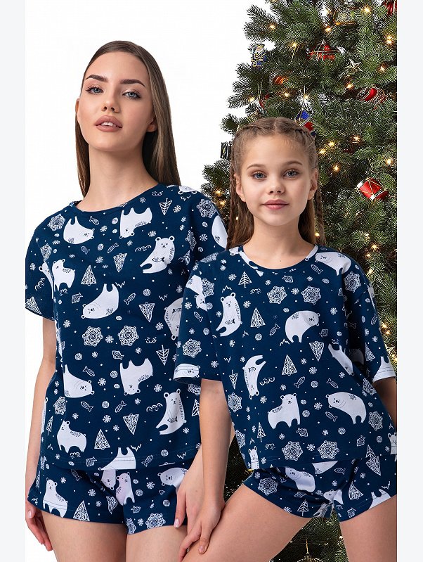 Хлопковая пижама для девочки Happyfox