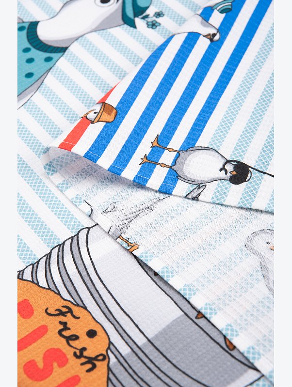 Полотенце пляжное вафельное 80x150 Happy Fox Home