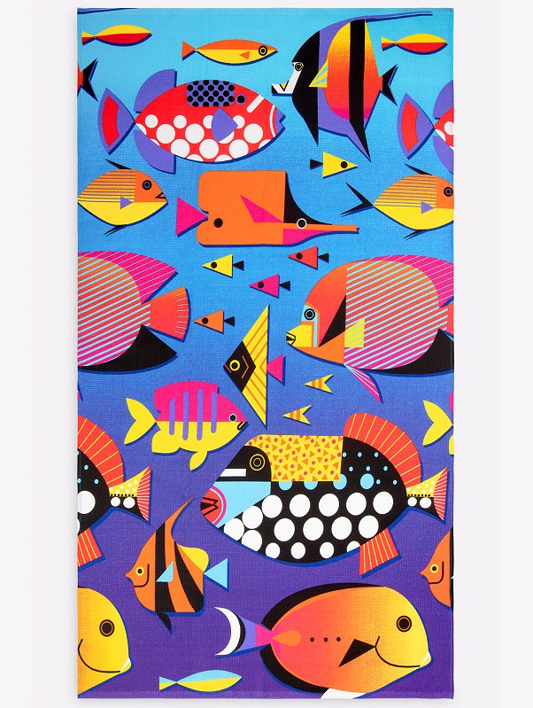 Полотенце пляжное вафельное 80Х150 Happy Fox Home