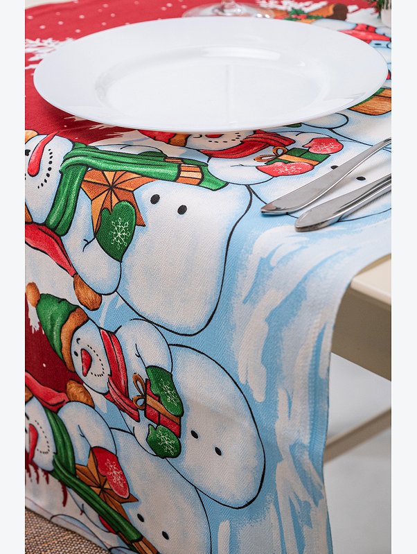 Дорожка на стол из рогожки 50х145 Happy Fox Home