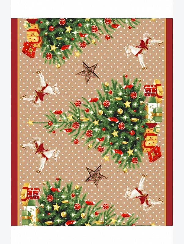 Дорожка на стол из рогожки Happy Fox Home