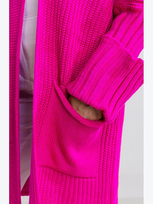 Женский вязаный длинный кардиган оверсайз Happyfox