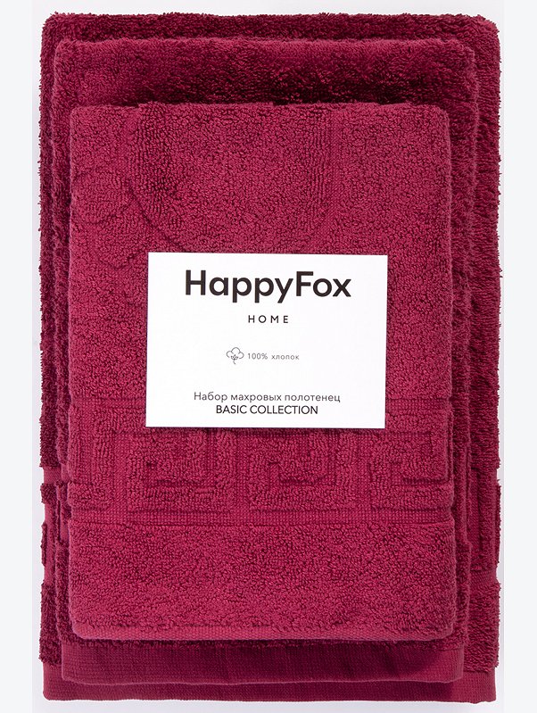Набор махровых полотенец 3 шт Happy Fox Home