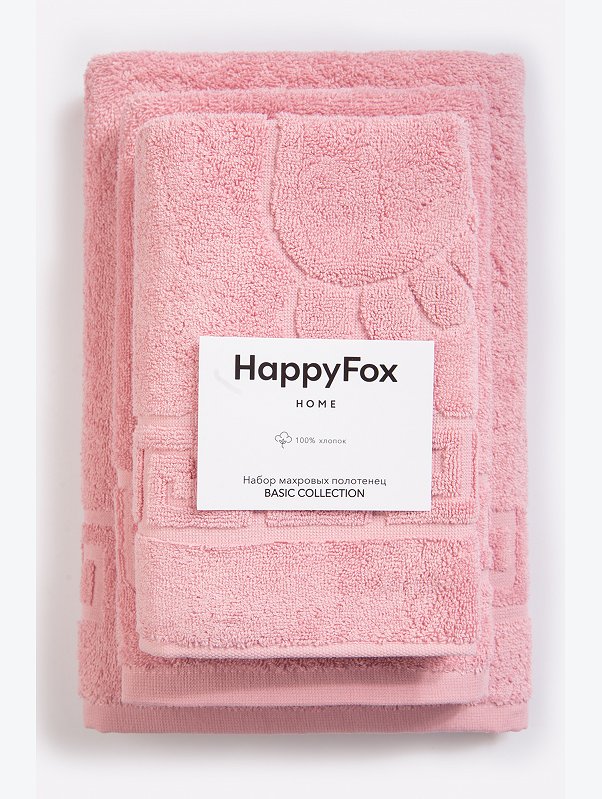 Набор махровых полотенец 3 шт Happy Fox Home