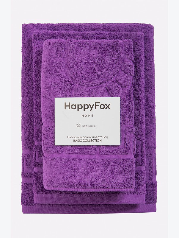 Набор махровых полотенец 3 шт Happy Fox Home