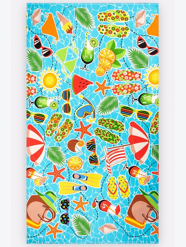 Полотенце пляжное вафельное 80x150 Happy Fox Home