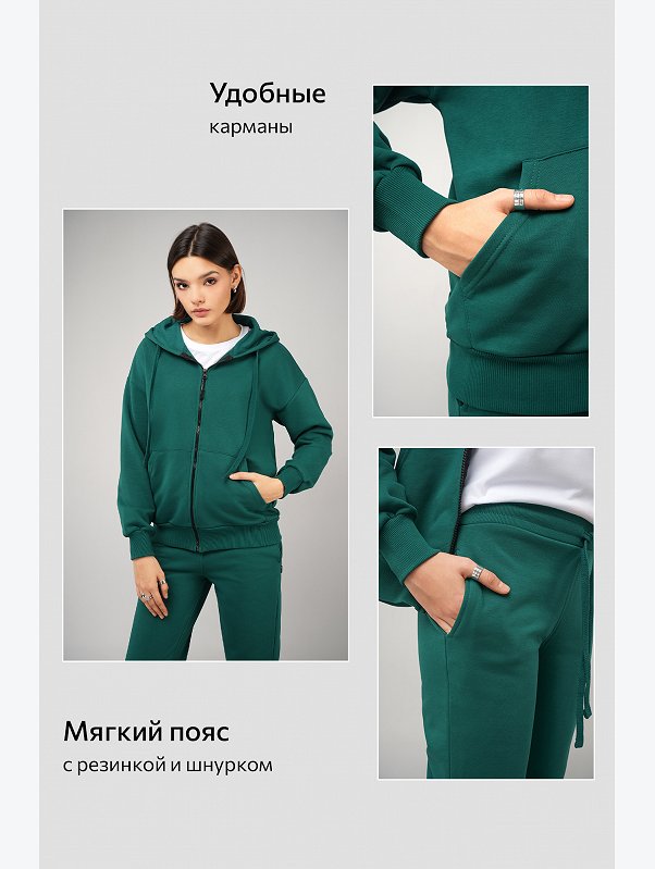 Женский спортивный костюм из футера трехнитки Happyfox