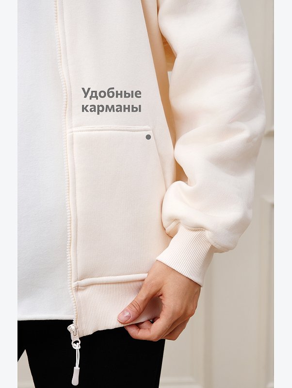 Женская толстовка из футера с начесом Happyfox