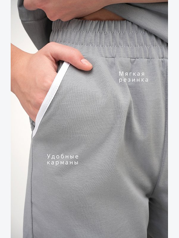 Женский костюм оверсайз из хлопка Happyfox