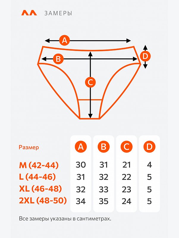 Женские трусы-слипы 5 шт. Happyfox