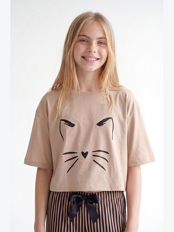 Хлопковая пижама для девочки Happyfox