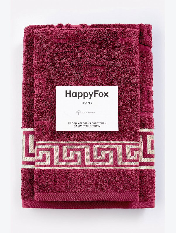 Набор махровых полотенец 2 шт Happy Fox Home