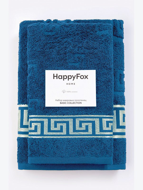 Набор махровых полотенец 2 шт Happy Fox Home