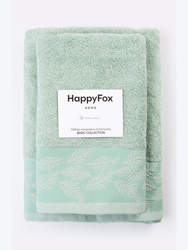 Набор махровых полотенец 2 шт Happy Fox Home