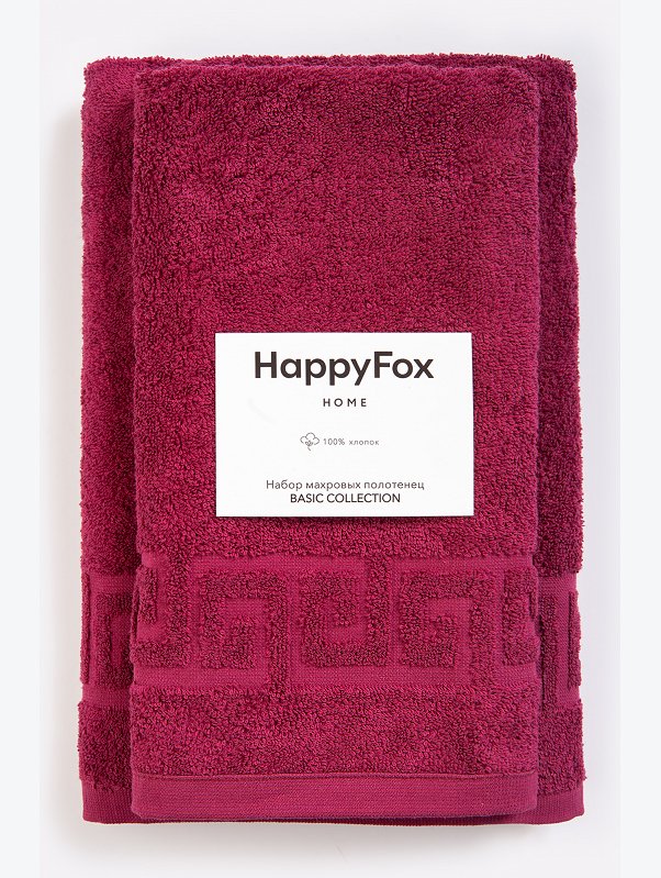 Набор махровых полотенец 2 шт Happy Fox Home
