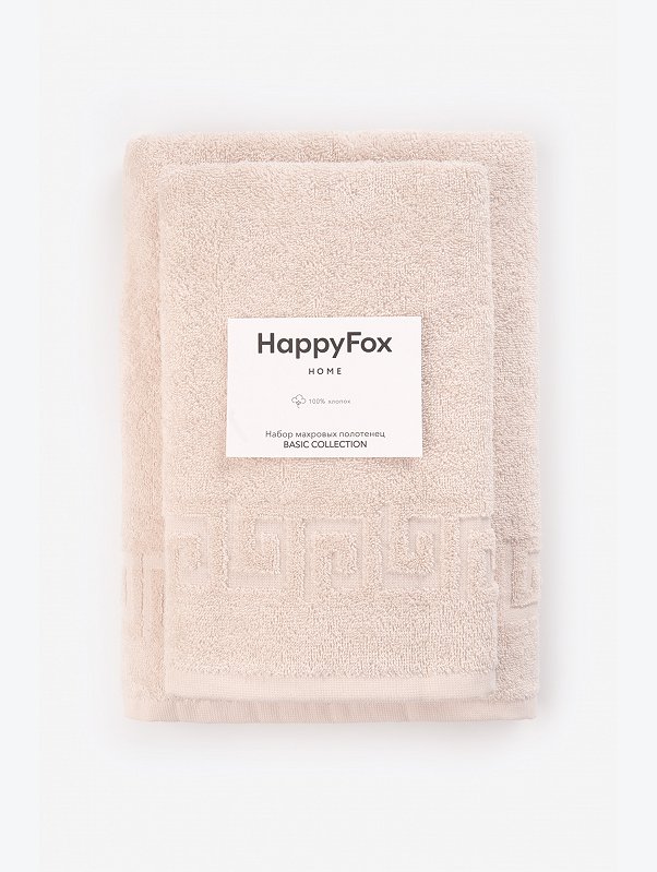 Набор махровых полотенец 2 шт Happy Fox Home
