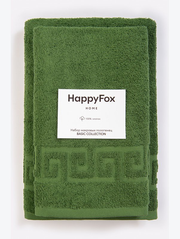 Набор махровых полотенец 2 шт Happy Fox Home