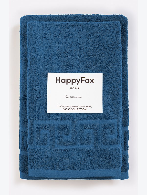Набор махровых полотенец 2 шт Happy Fox Home