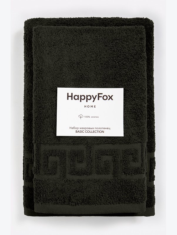 Набор махровых полотенец 2 шт Happy Fox Home