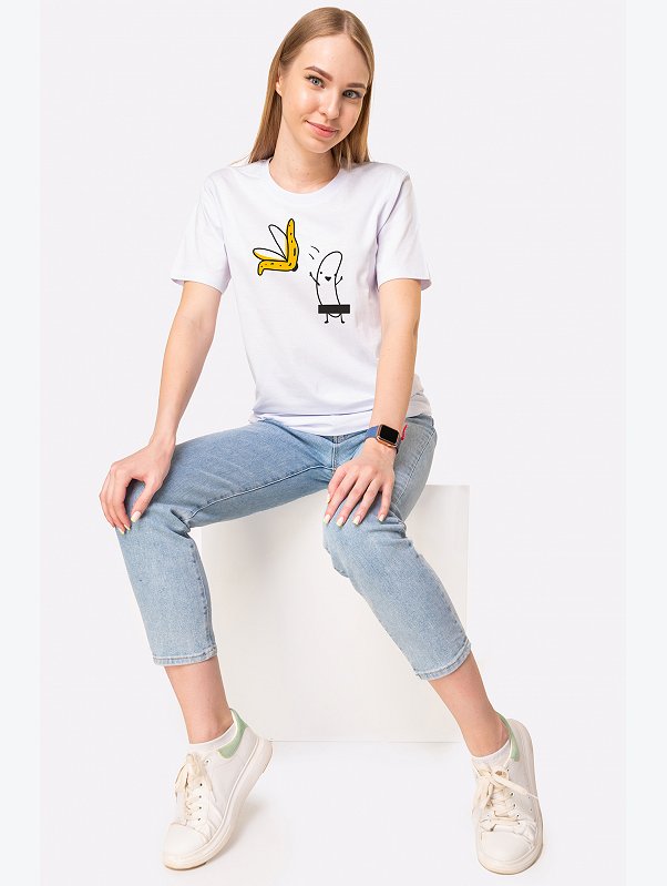 Хлопковая футболка Happyfox
