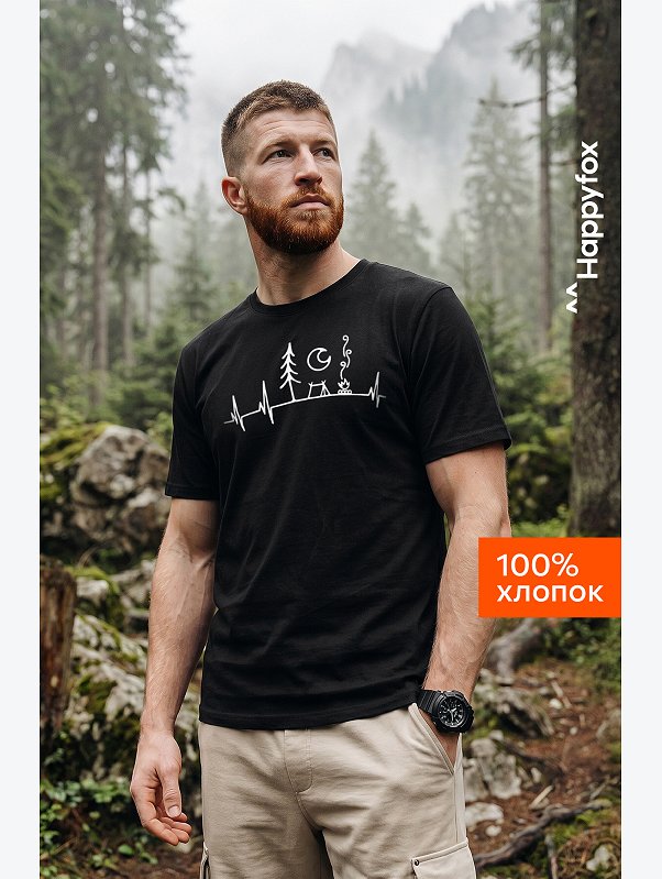 Мужская футболка Happyfox