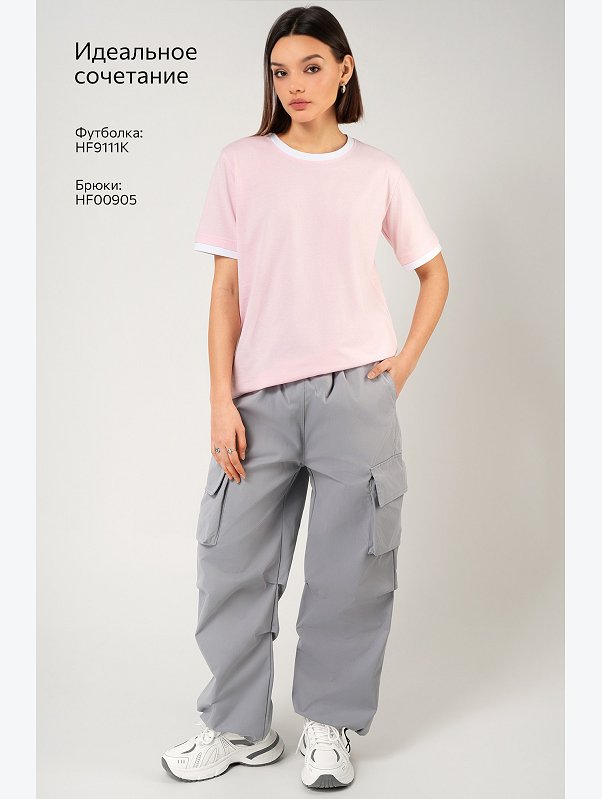 Женская базовая футболка из хлопка с кантом 3 шт. Happyfox