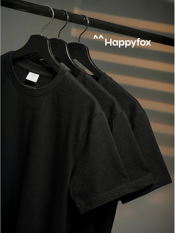 Мужская базовая футболка из хлопка 3 шт. Happyfox